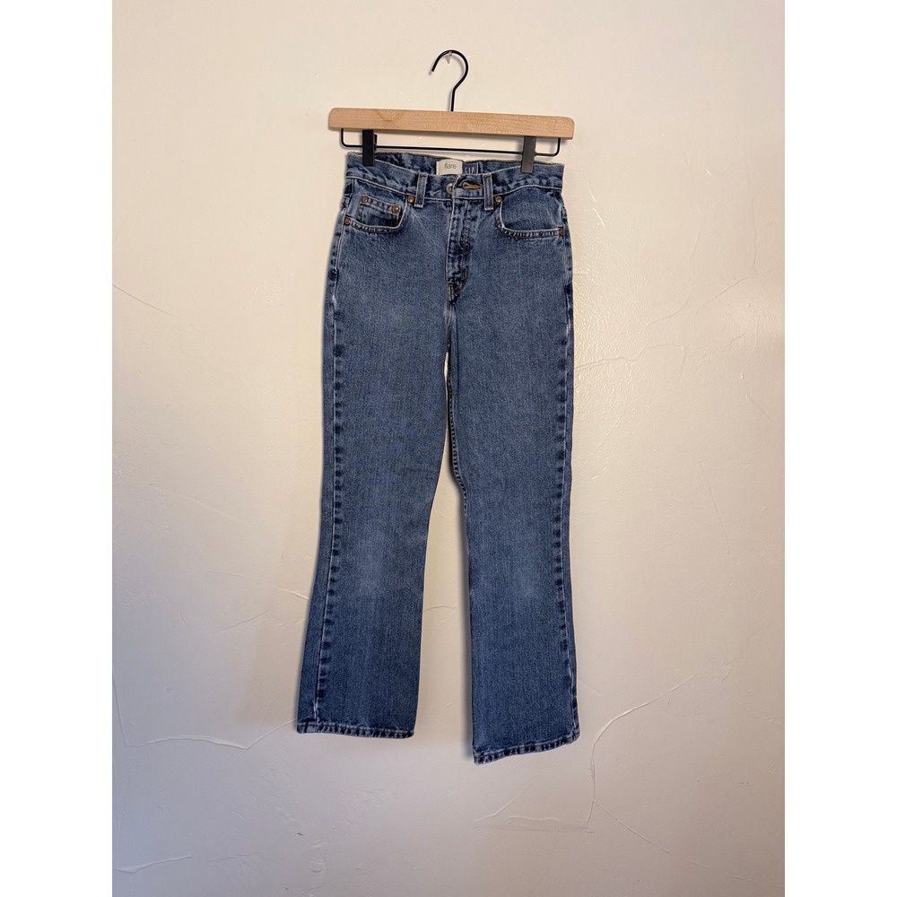 Vintage Gap Blue Jeans Flare Kids Size 12 Medium Wash High Rise Denim Cotton